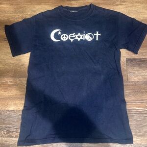 Coexist graphic tshirt size small